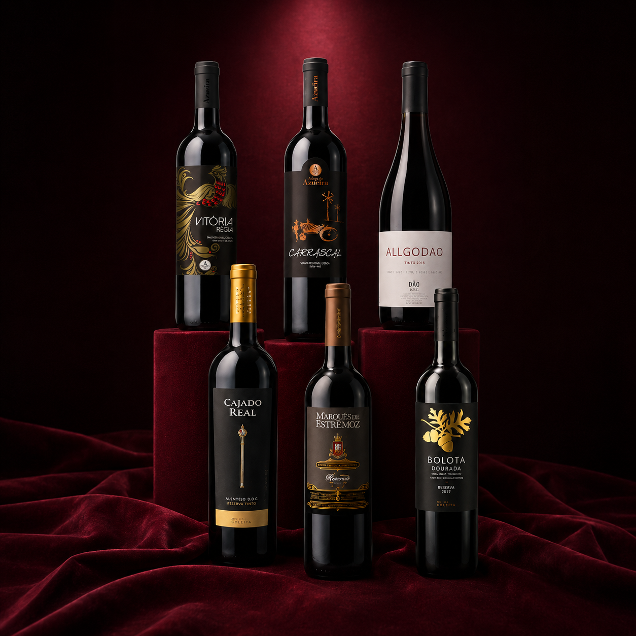 Kit 6 Vinhos Portugueses — Lisboa, Dão e Alentejo