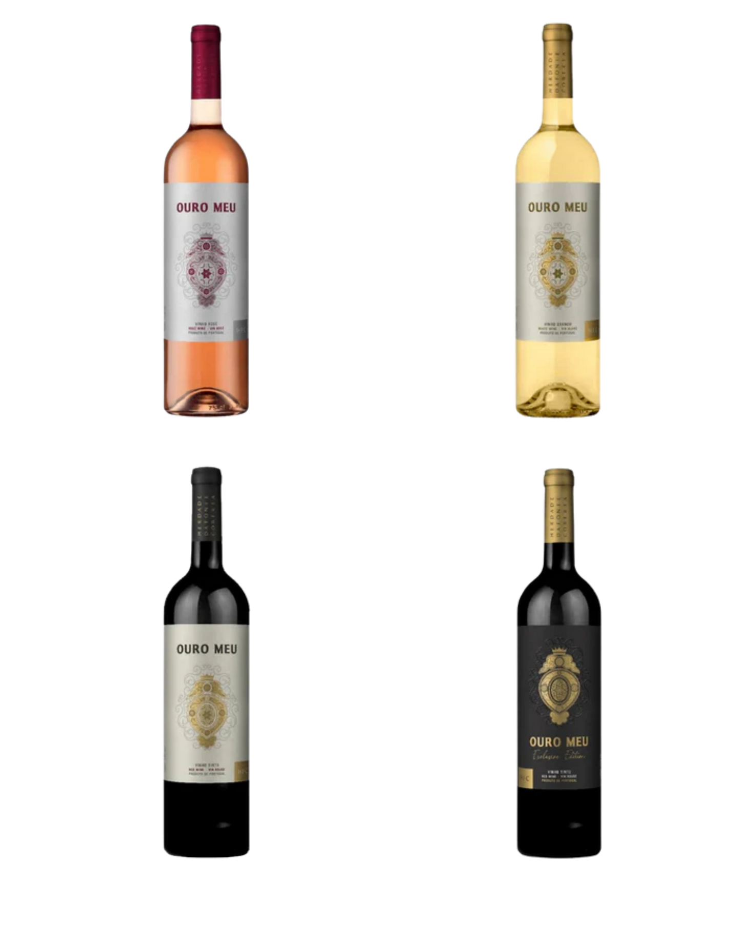 Kit Ouro Meu - Rosé, Branco, Tinto e Exclusive Edition